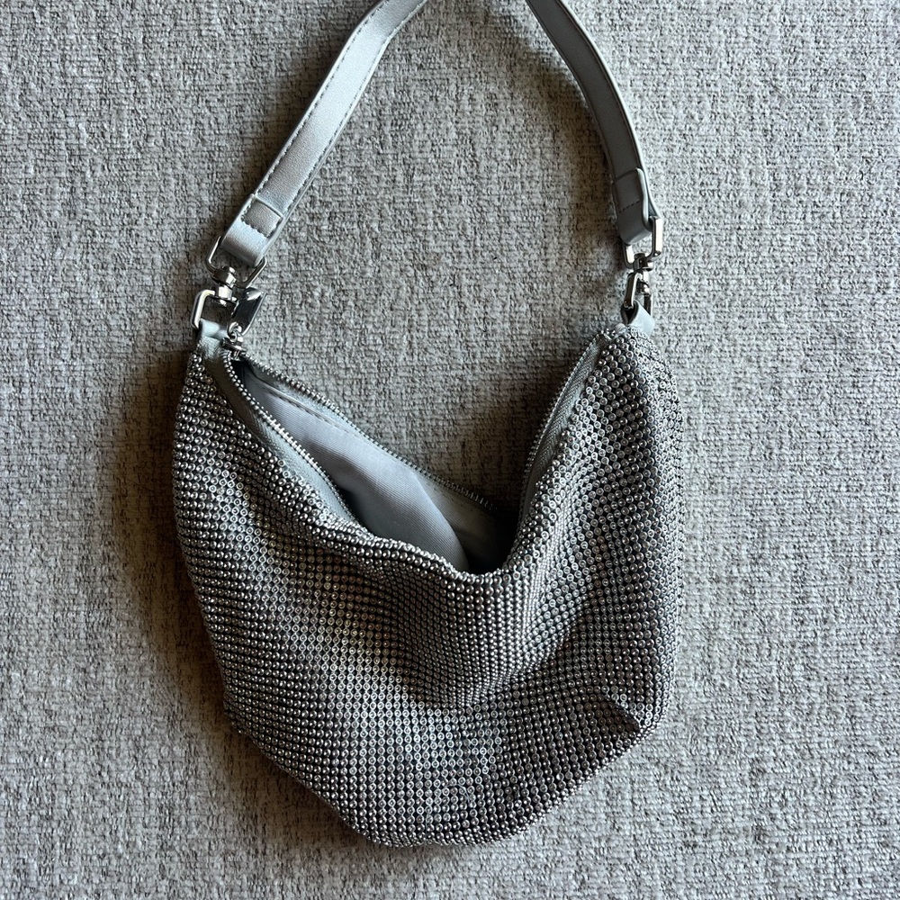 Urban Outfitters Silver Mesh Shoulder Bag